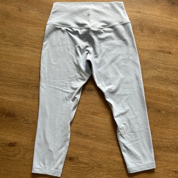 Lululemon Align High Rise Crop 21” Leggings Women's Size 12 Light Blue - Picture 5 of 8